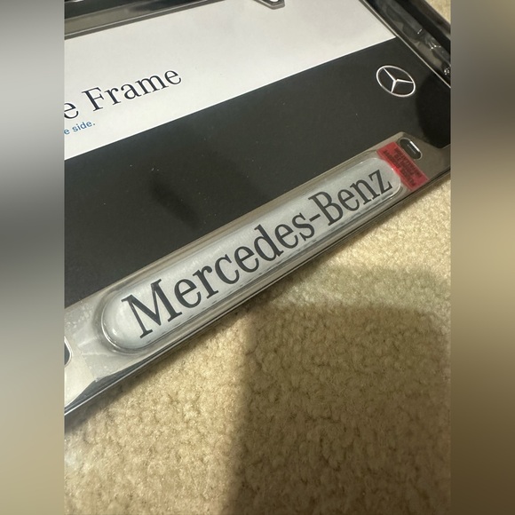 Mercedes Benz Stainless steel license plate frame authentic came from dealership - Picture 14 of 15
